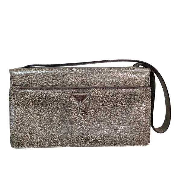 Vintage Prada‎ Lama Shoulder Bag Roccia - Picture 2 of 13